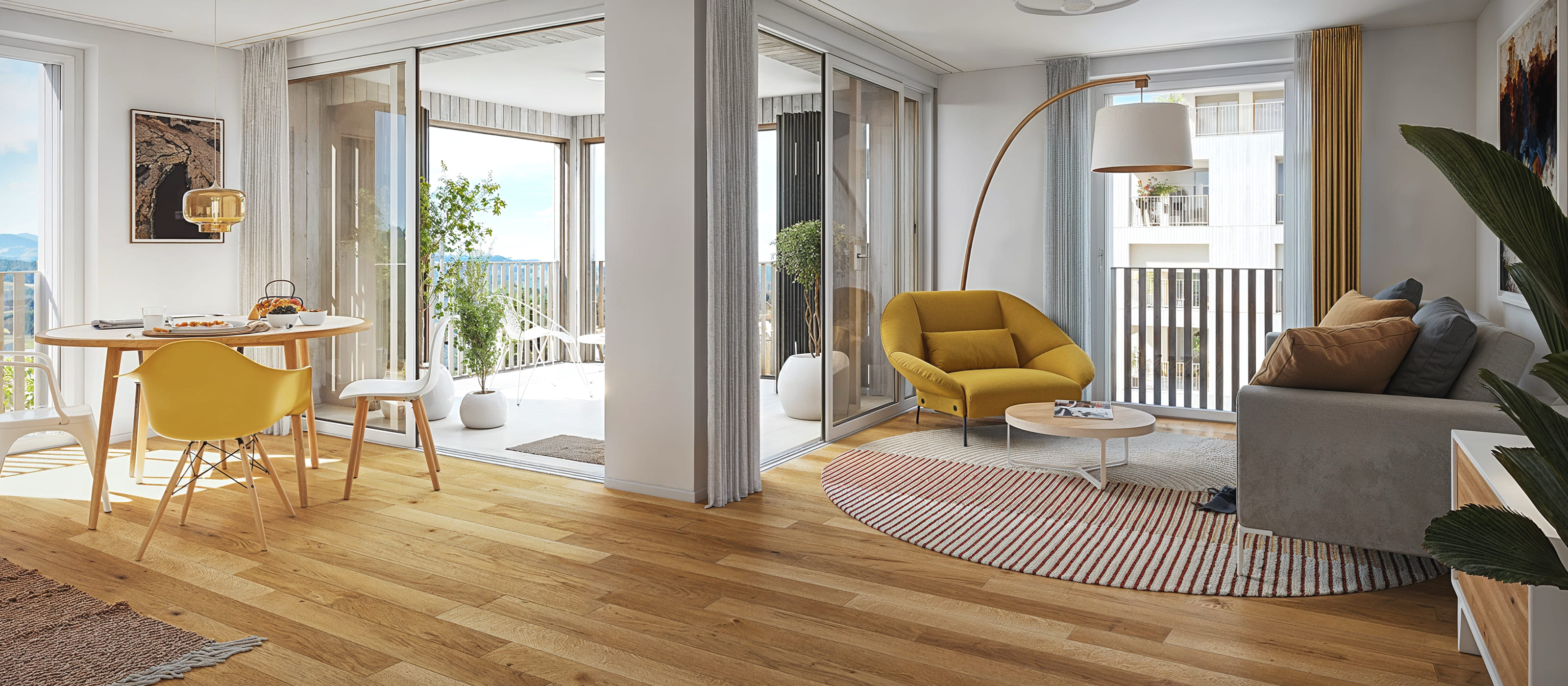 Image de fond représentant une famille heureuse