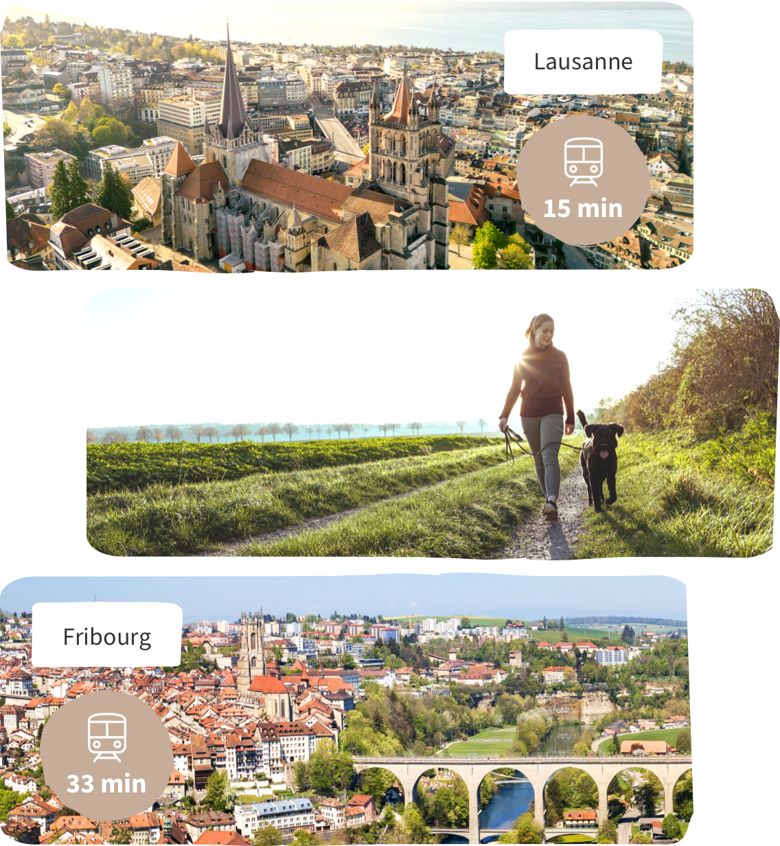 Image des divers lieux offrant des moments de partage