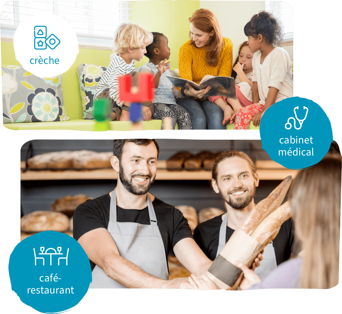 Image des divers lieux offrant des moments de partage